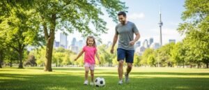 Parents discussing parenting time schedule