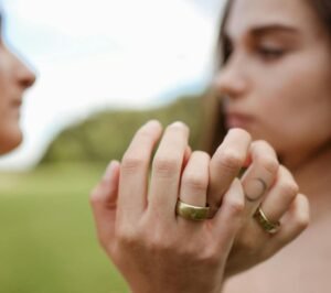 ouple preparing legal agreement before remarriage