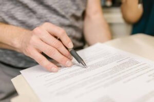 Reviewing financial records for divorce settlement